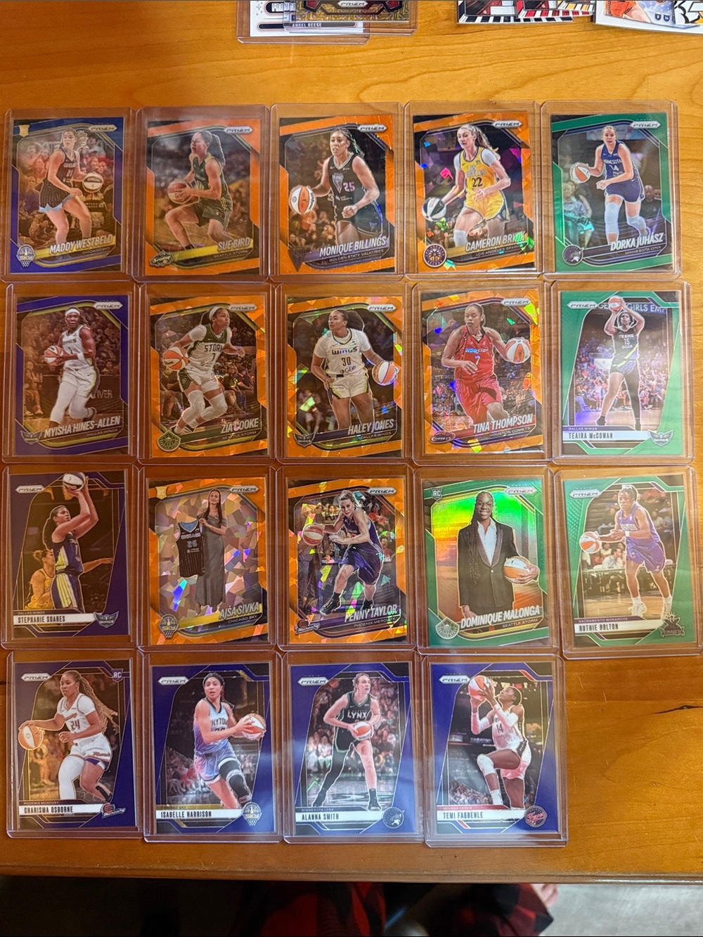 WNBA Holographic Trading Card Lot - Purple & Orange Accents